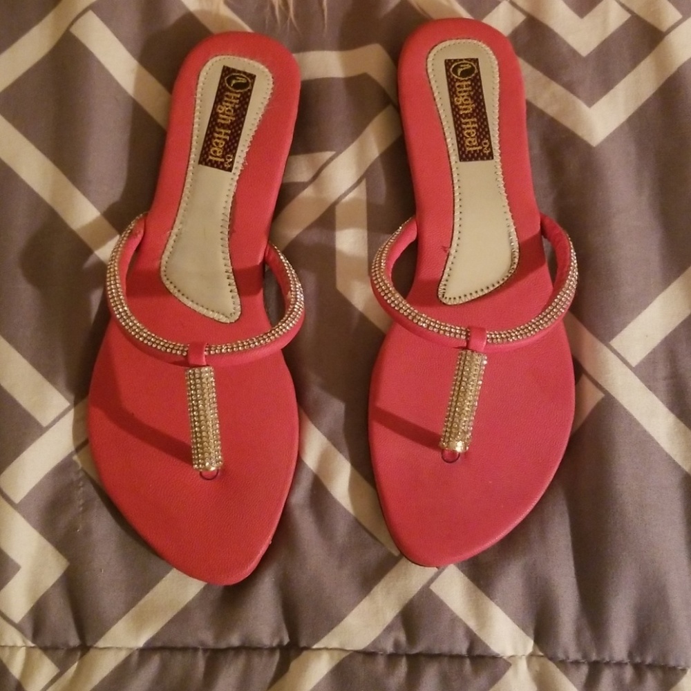 New red sandals